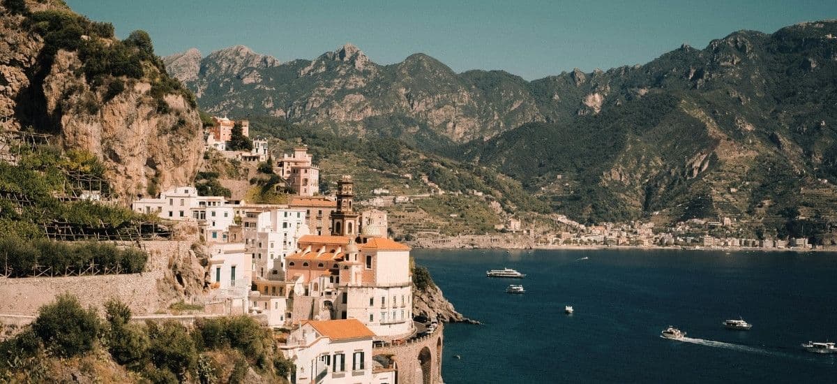 amalfi coast of italy in campani region
