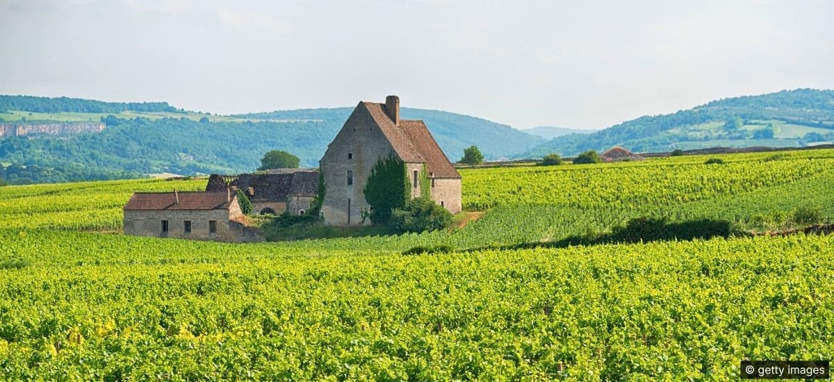 the villages inside the area of burgundy