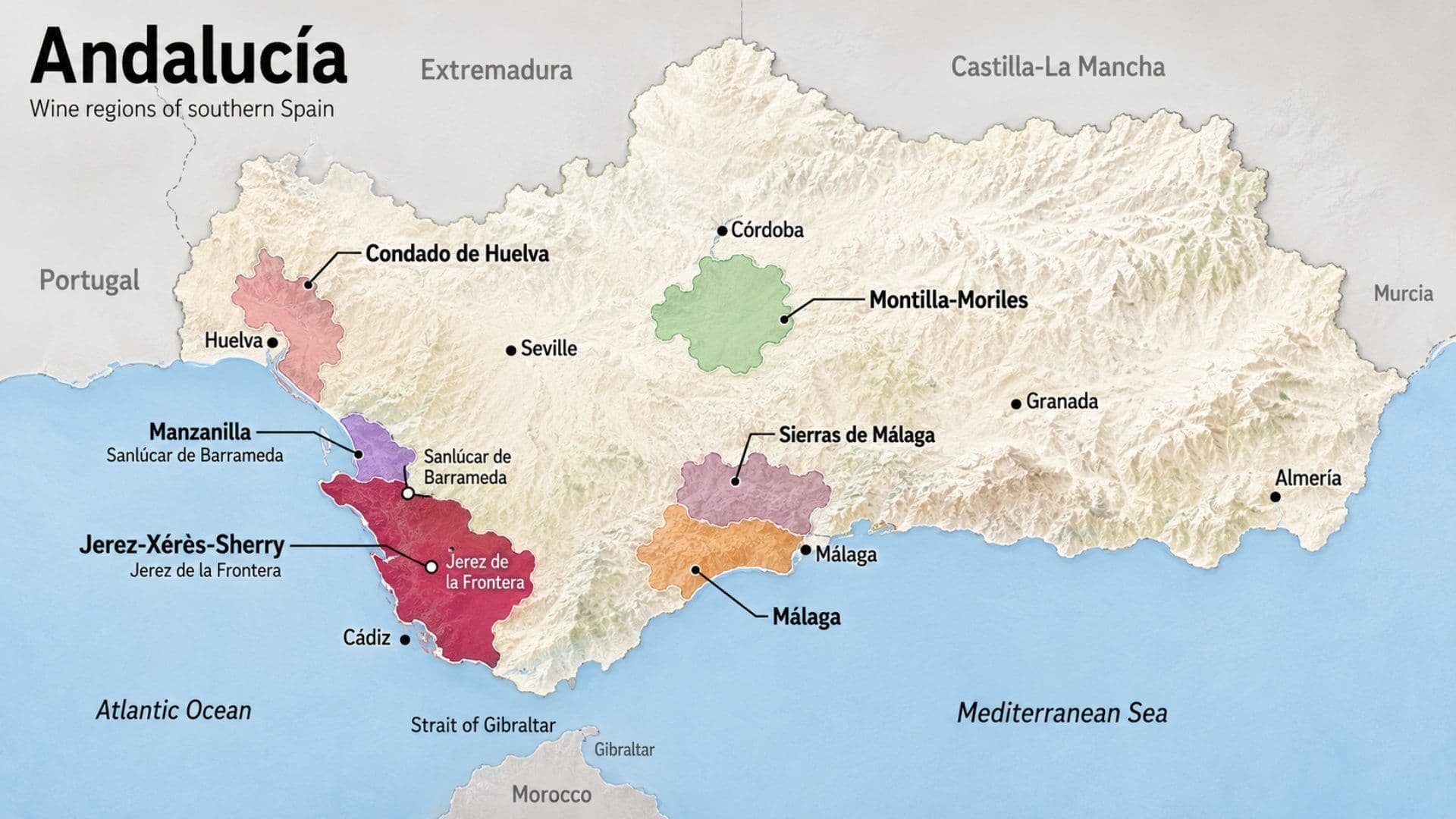 wine map of andalucia spain by somm.site