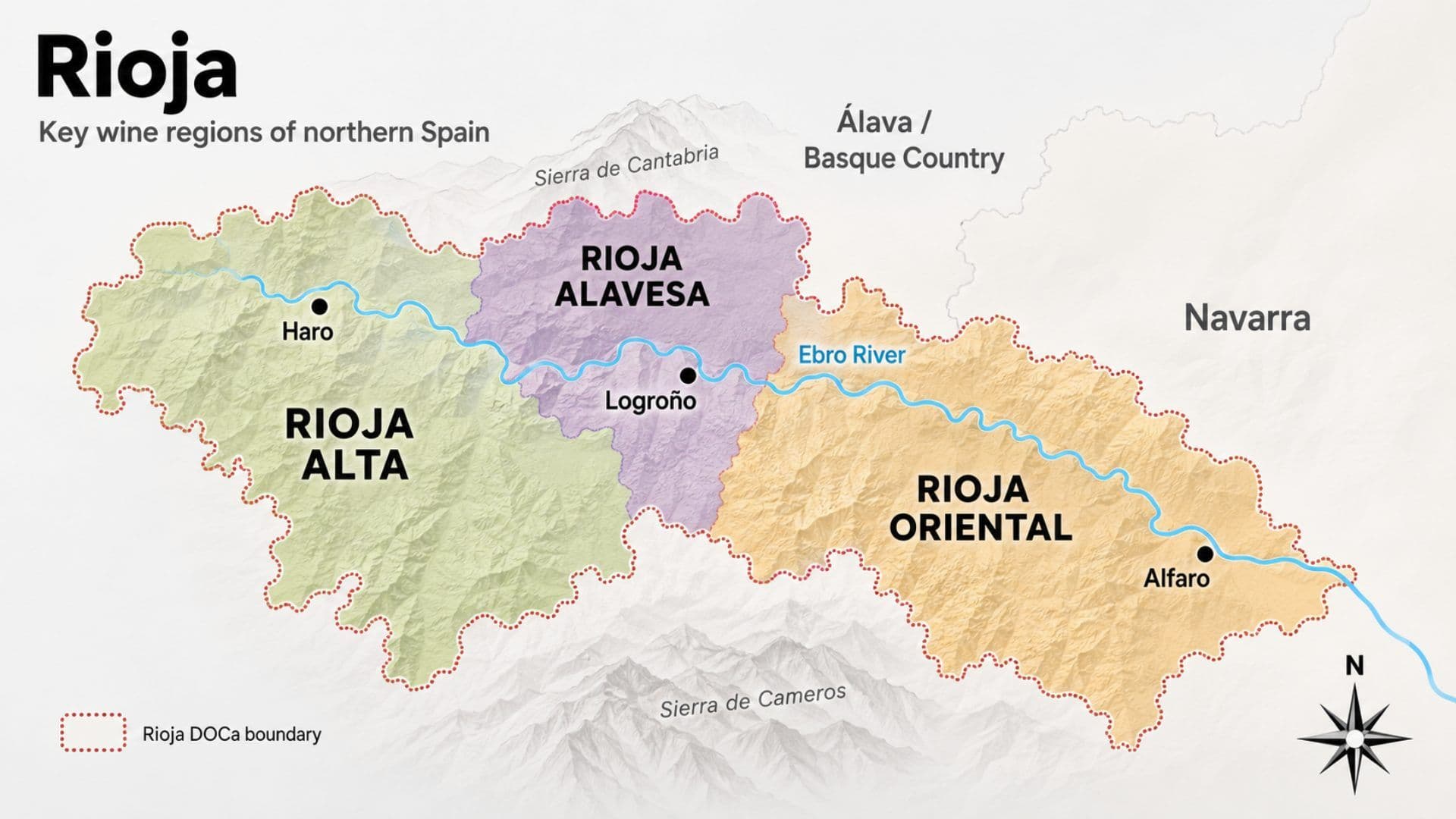 rioja wine region map of spain by somm.site