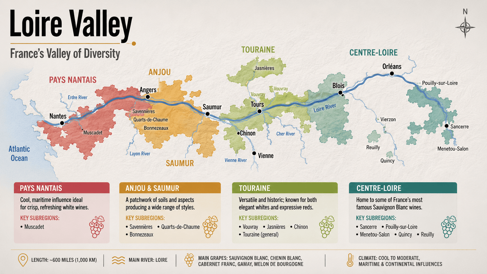 loire valley wine map
